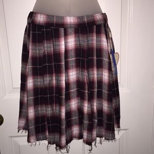 Sadie Robertson Wild Blue Medium Plaid Skirt